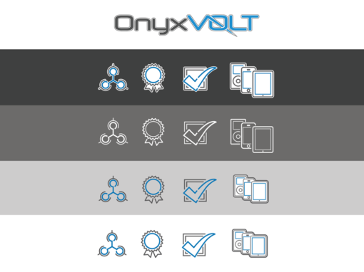 Onyx Volt Identity Logo Icon Set